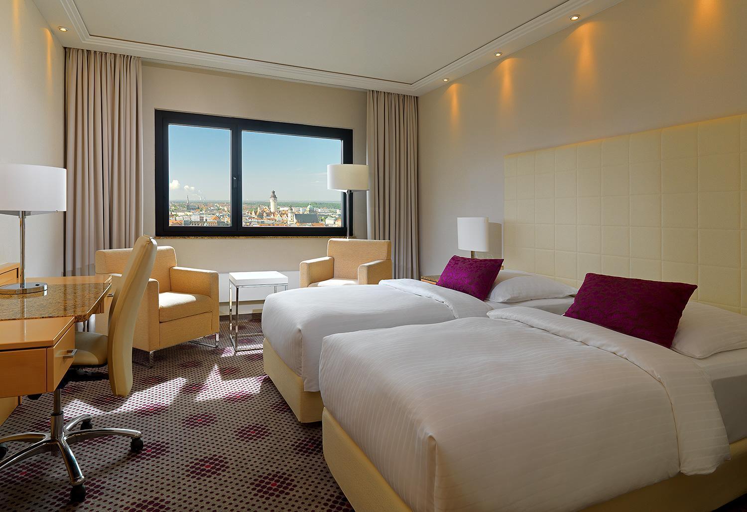 Deluxe Guest Room Two Twin or Single Beds City View